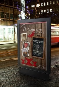 Plakat Winterzauber für Holztechnik Kling in Bad König