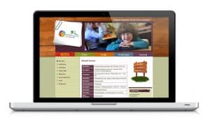Heuneburgschule - Webseite Ansicht auf dem Laptop