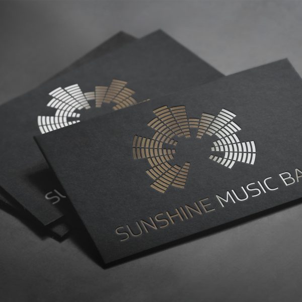 Logo Sunshine Music Band - Ansicht auf dunklem Hintergrund