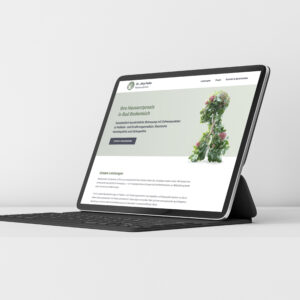 iPad Ansicht Website Hausarztpraxis Dr. Feiler